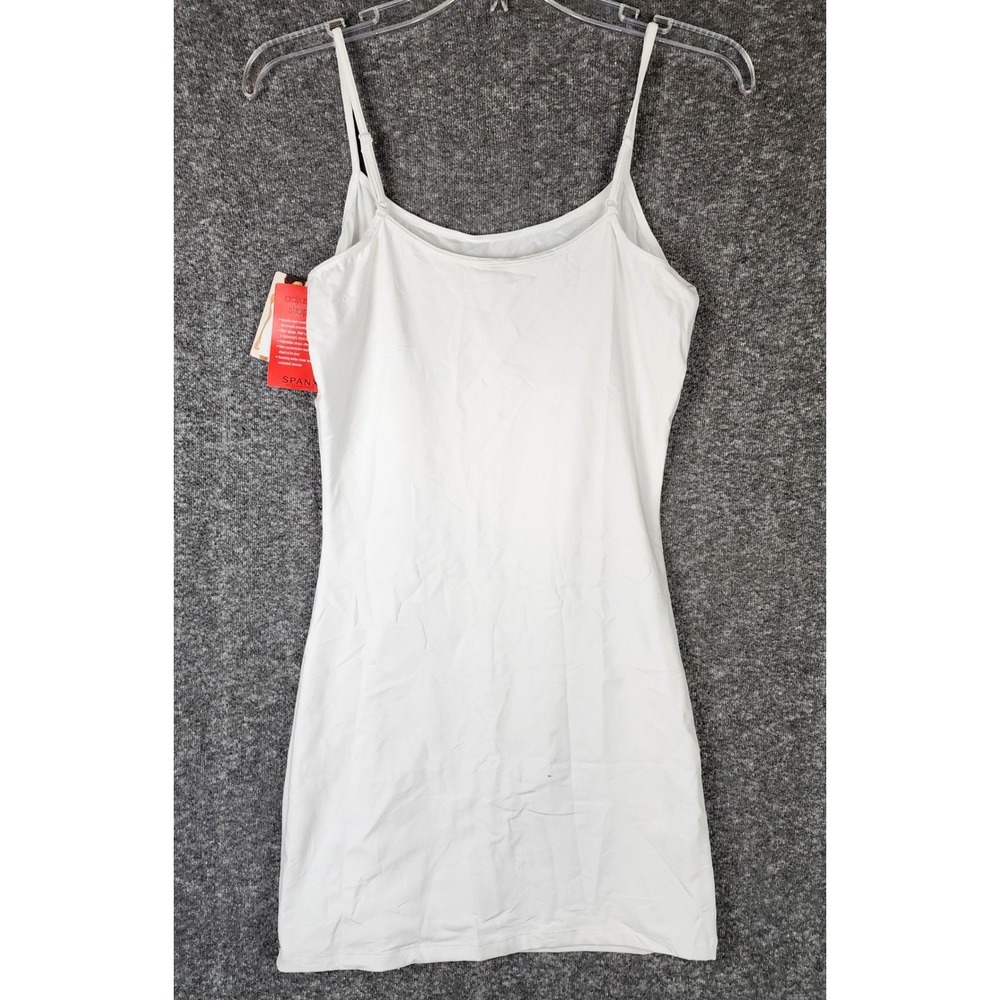 Spanx Slip Women XL Spoil Me Cotton 2126 White Adjustable Strap NEW